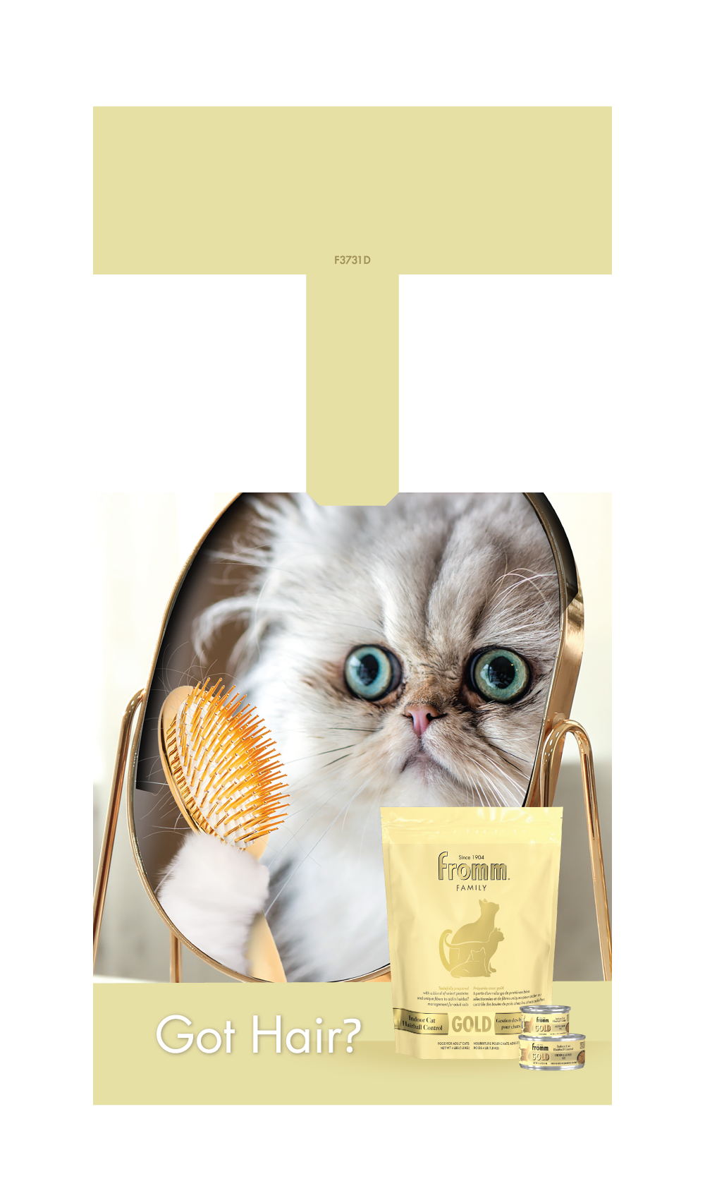 Gold Cat Shelf Danglers