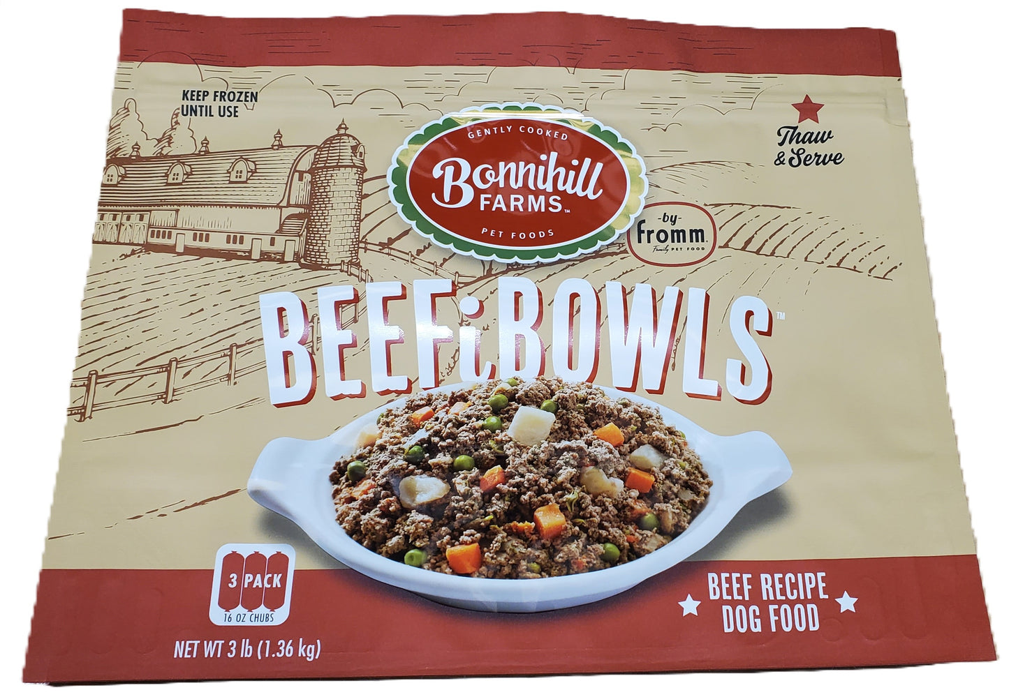 Bonnihill Farms Gently Cooked Dog Food Empty Product Bags