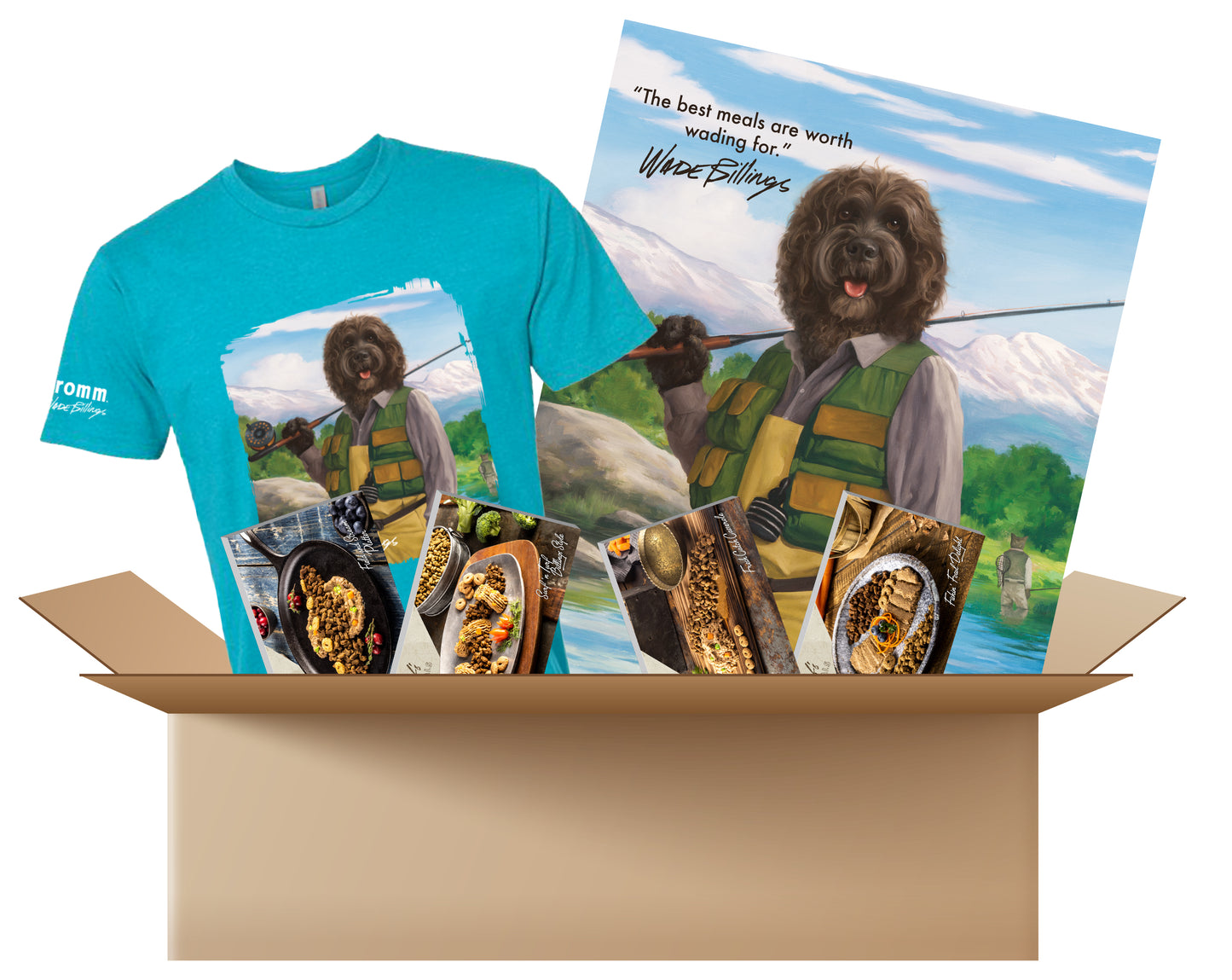 Wade Billings Kit: Signature Shirt + Posters + Recipe Cards