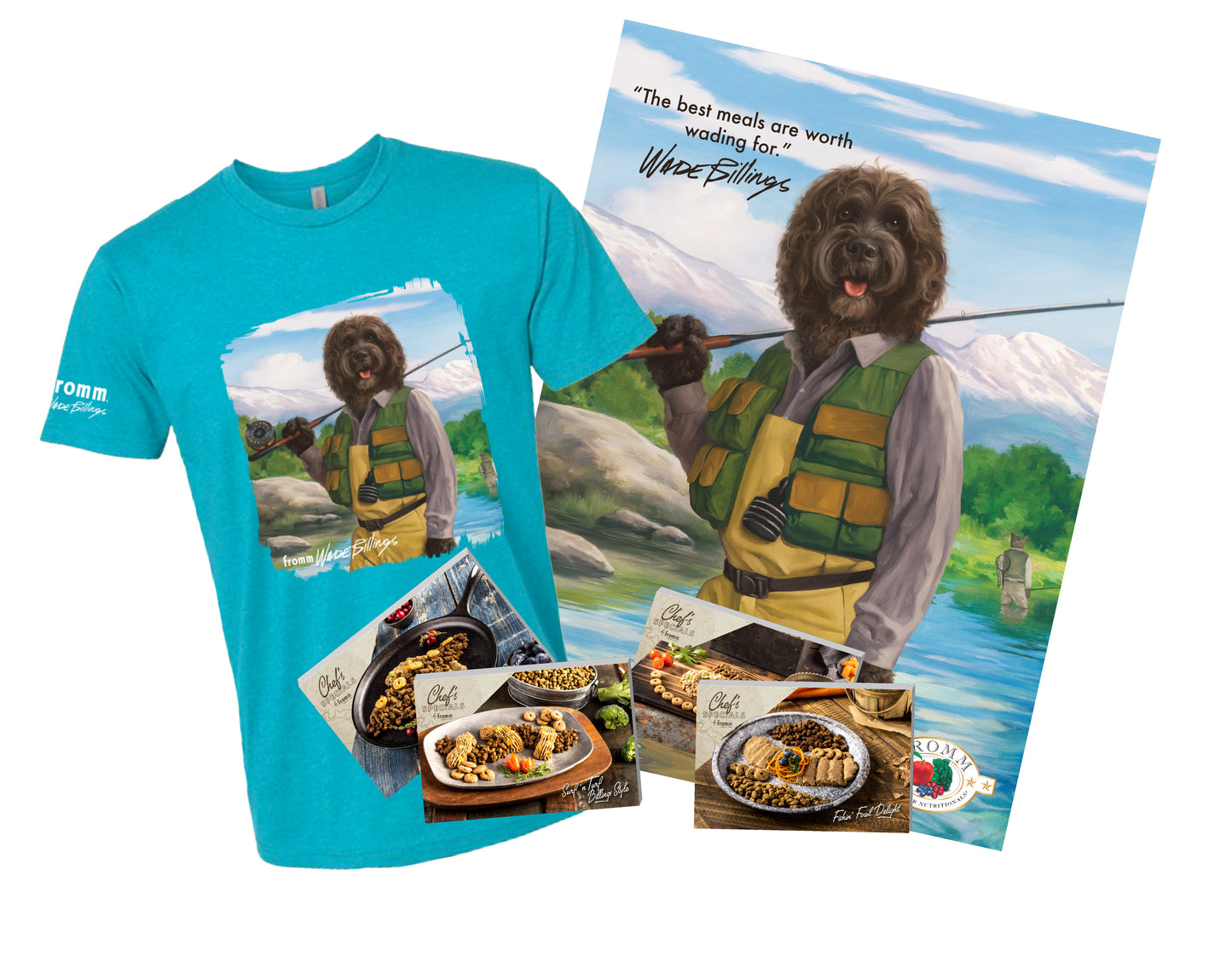 Wade Billings Kit: Signature Shirt + Posters + Recipe Cards