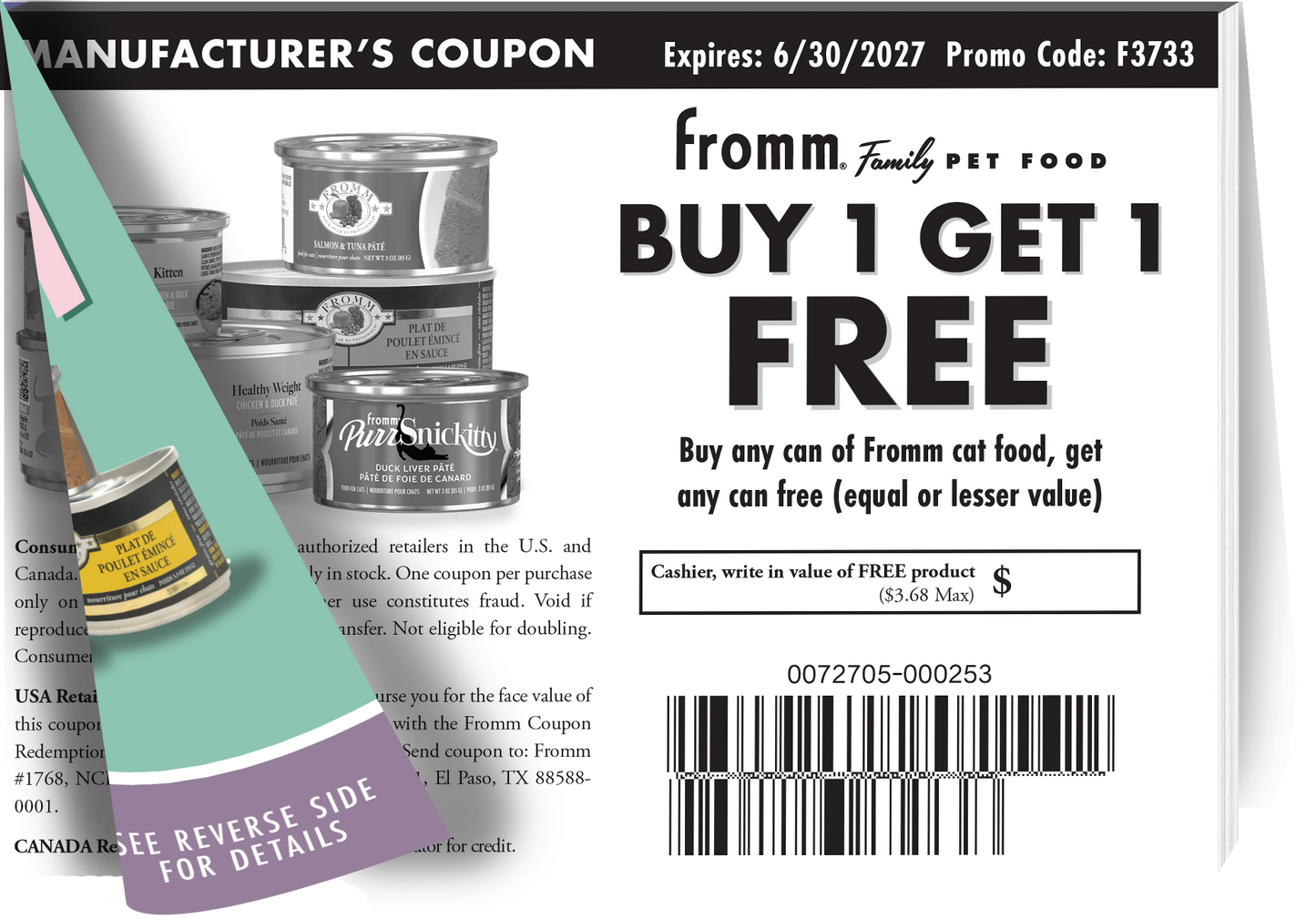 A Purrfect Home BOGO | Coupon Pad Shelf Talker 11x8.5"