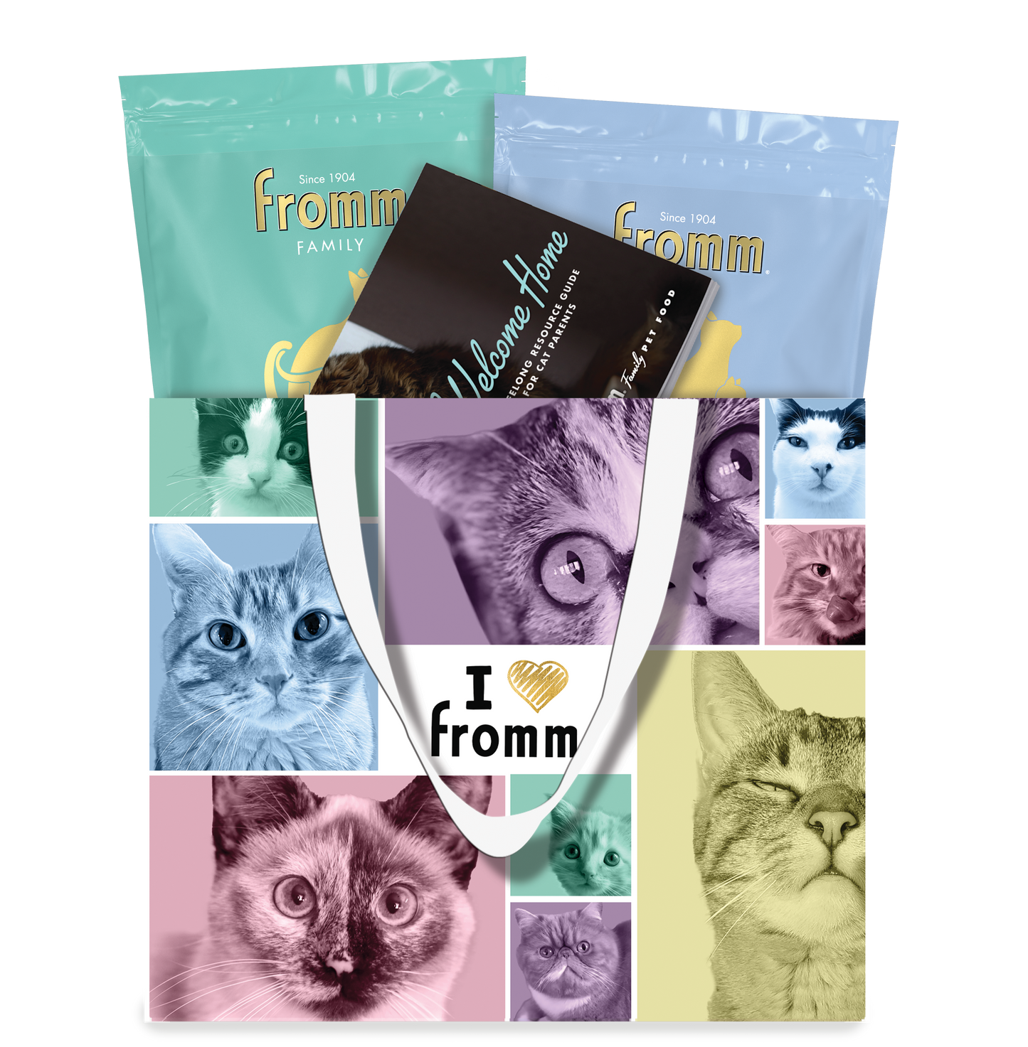 "I ❤️ Fromm" Cat Tote Bag