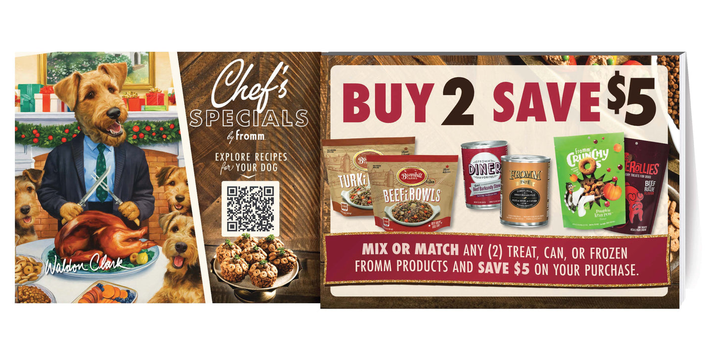 Chef's Specials Waldon | Coupon Pad Shelf Talker 11x8.5"
