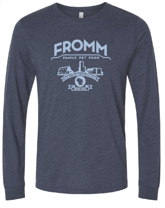 Art Deco 'Fromm Family Pet Food' with Plant Long Sleeve Tee