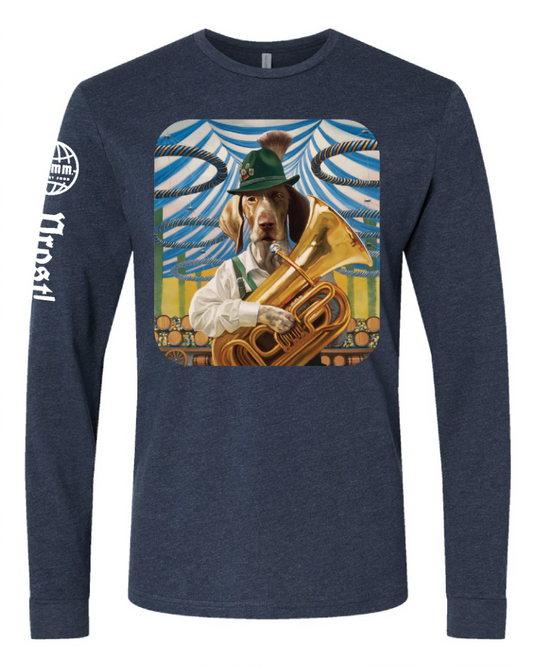 Four-Star Hasen-Duckenpfeffer Dog Long Sleeve T-Shirt (midnight navy)