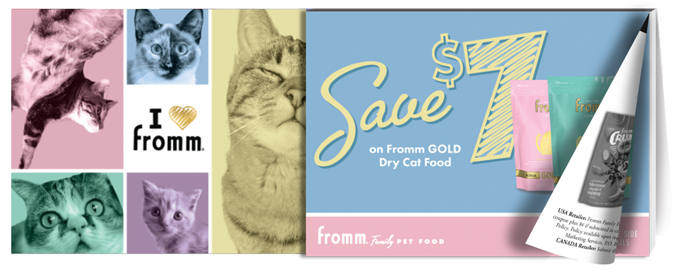 A Purrfect Home Save $7 | Coupon Pad Shelf Talker 11x8.5"