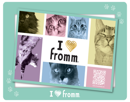 "I ❤️ Fromm" Cat Picture Frame Magnet