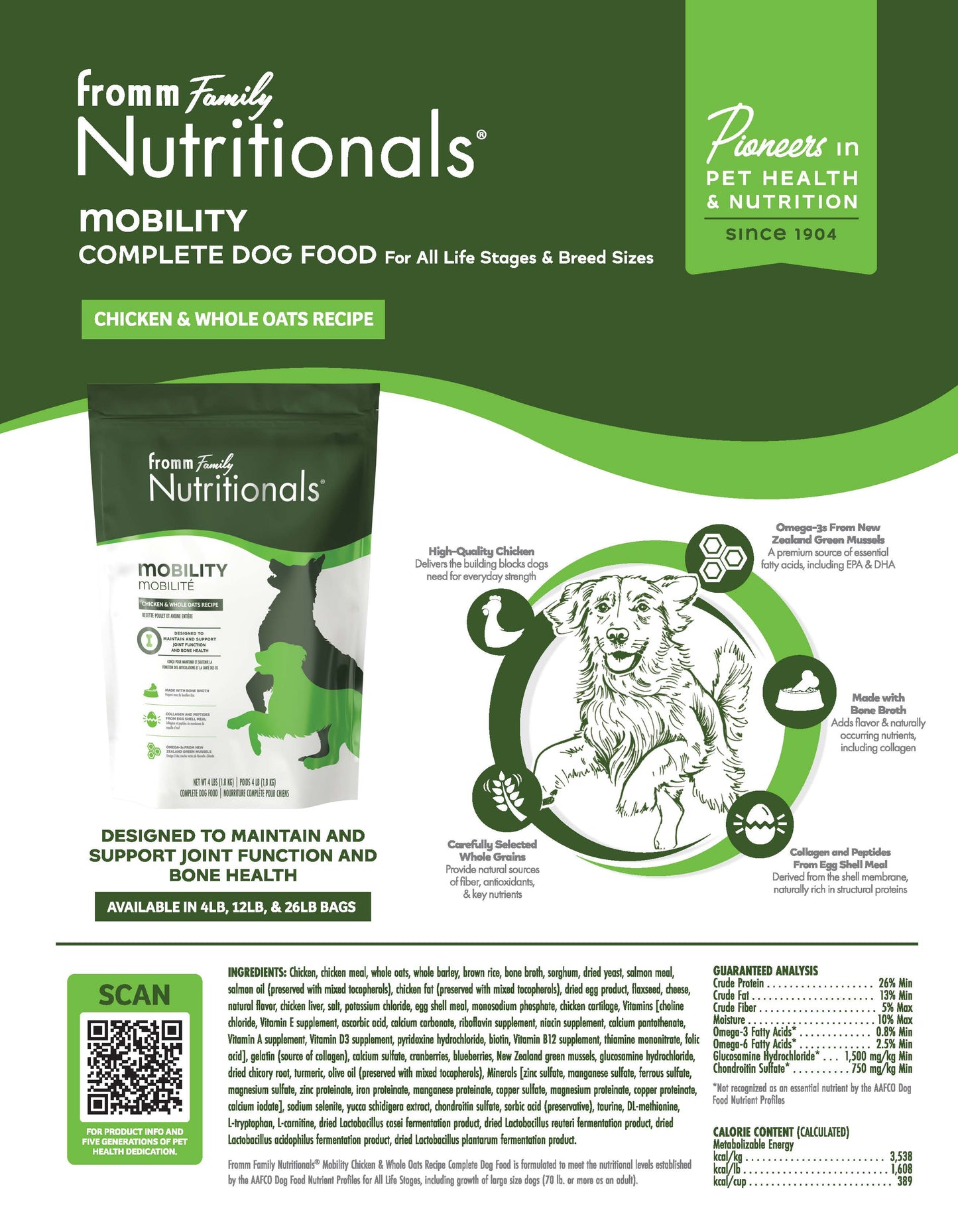 Fromm Nutritionals | Printable Dog Dry Sell Sheets