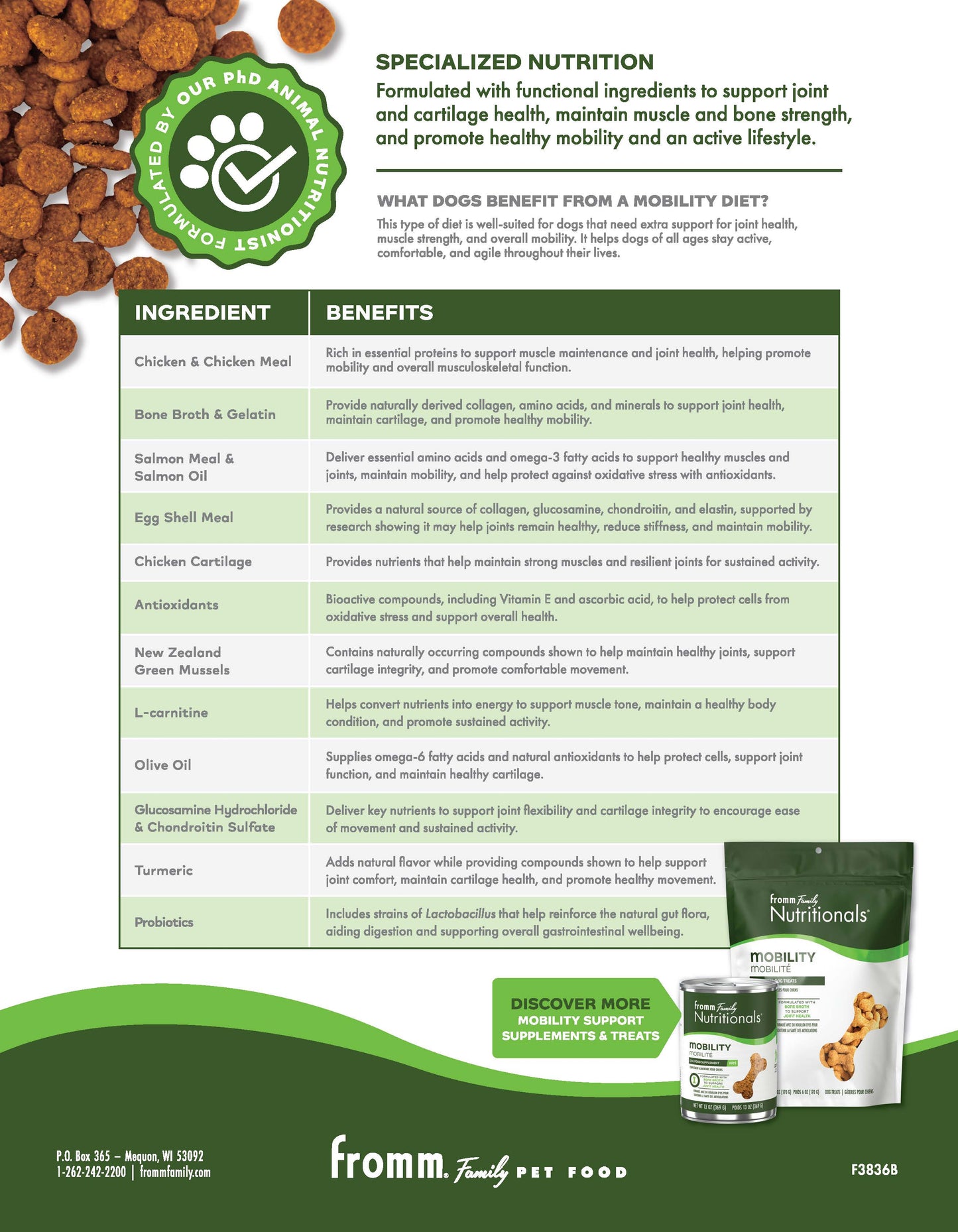 Fromm Nutritionals | Printable Dog Dry Sell Sheets