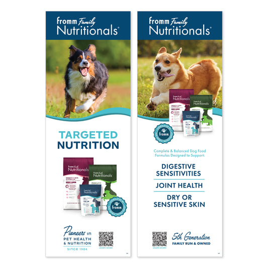 Nutritionals Dry Dog Aisle Violator Sign 9" x 26"