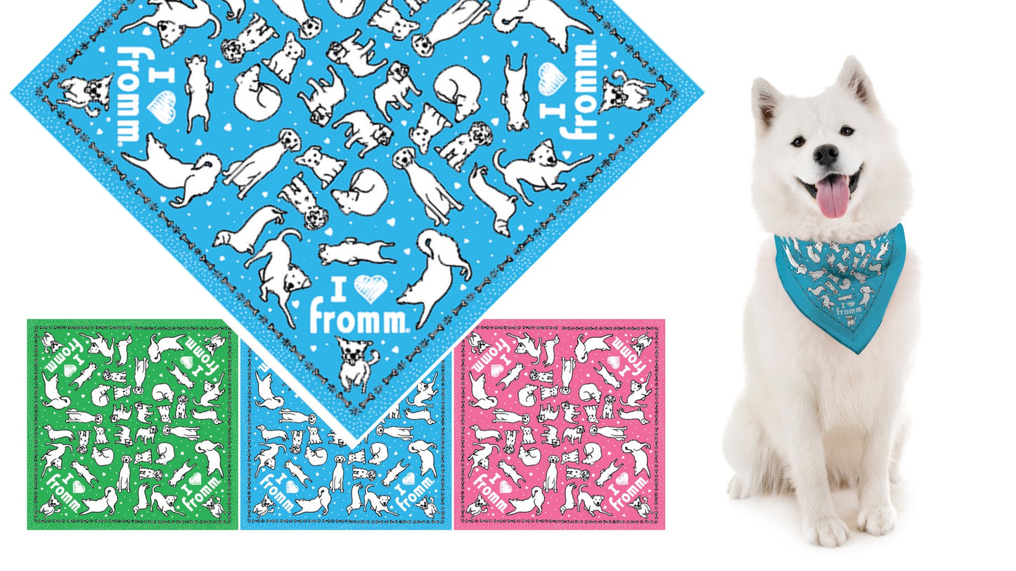 I ❤️ Fromm 22” Square Bandana (3 Colors)