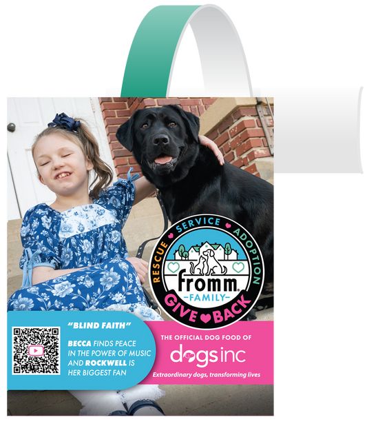 Fromm Give Back 2026 | Dogs Inc Shelf Dangler