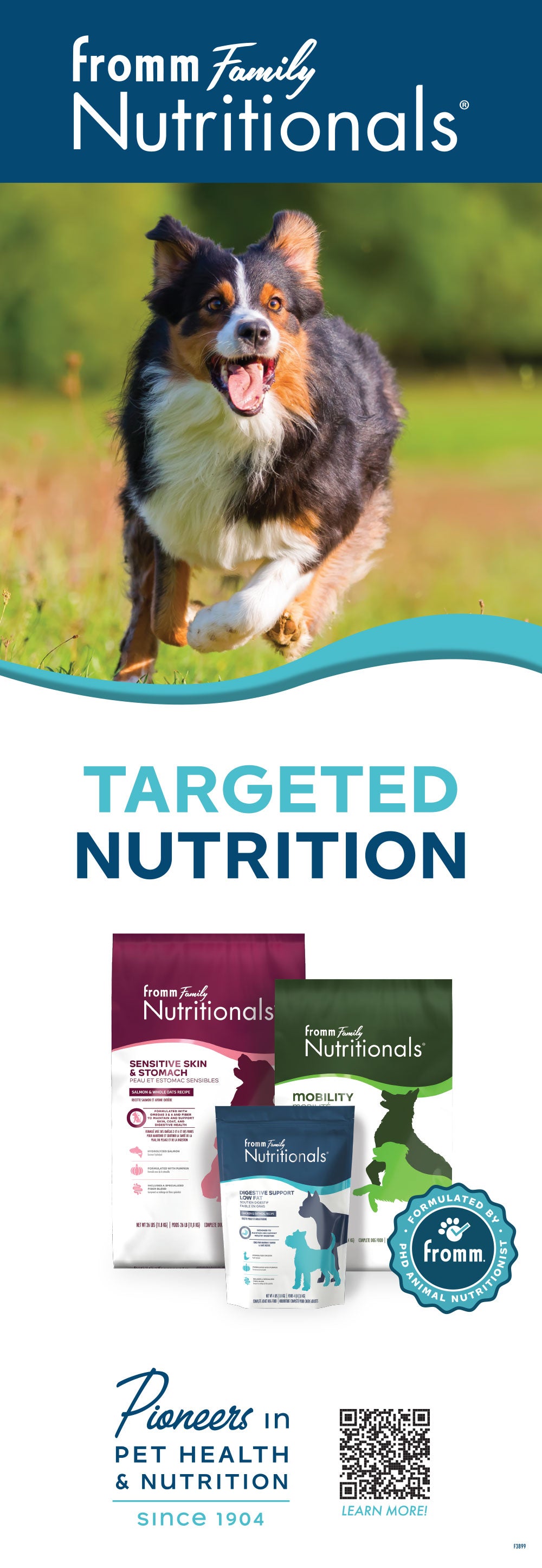 Fromm Nutritionals | Dry Dog Aisle Violator Sign 9" x 26"