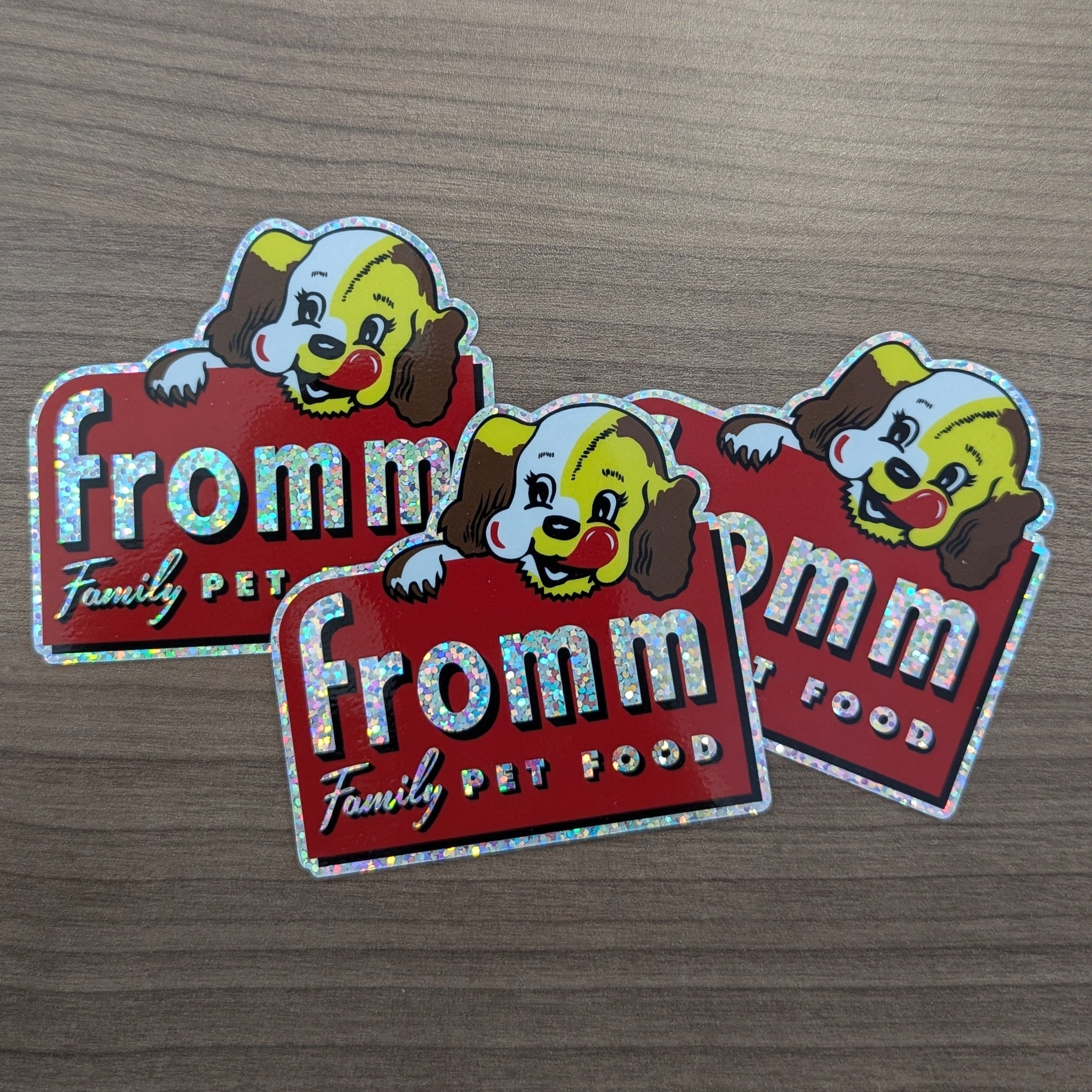 Embry Riddle Ernie Sticker Ernie Puppy Holographic Sparkle Stickers – Fromm Family Foods Shop