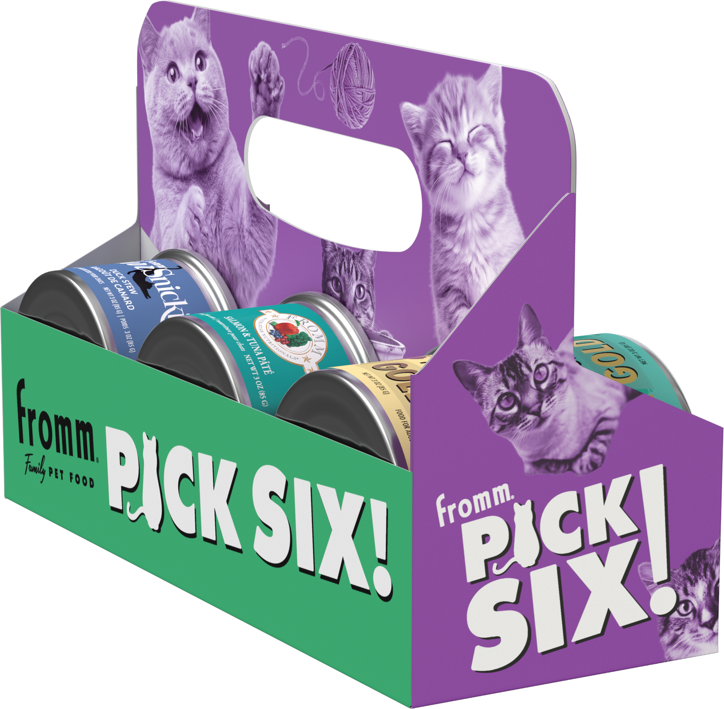 Pick Six | Six Can Carrier - Cat (pack of 24)