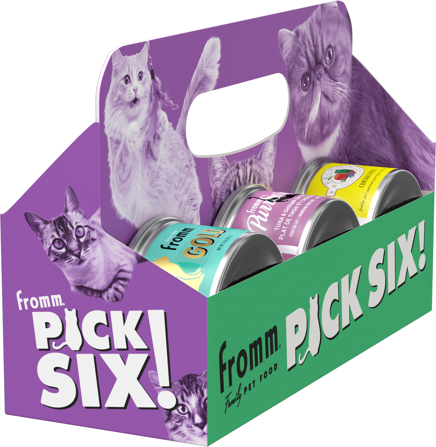 Pick Six | Six Can Carrier - Cat (pack of 24)