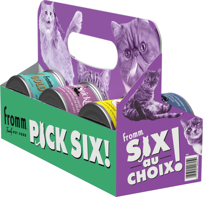 Pick Six | Six Can Carrier - Cat (pack of 24)