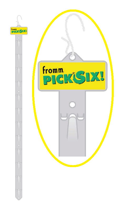 Pick Six | Clip Strip with S-hook
