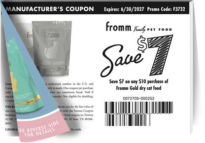 A Purrfect Home Save $7 | Coupon Pad Shelf Talker 11x8.5"