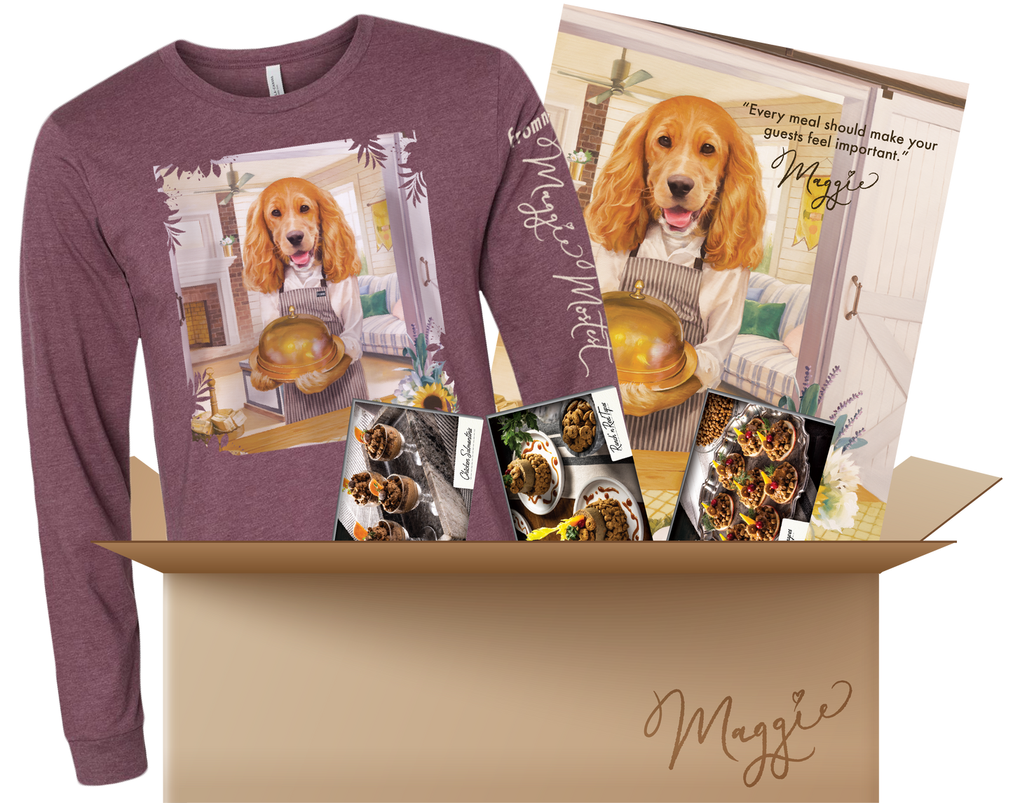 Chef's Specials Maggie | Merchandise Kit: Shirt + Posters + Recipe Cards