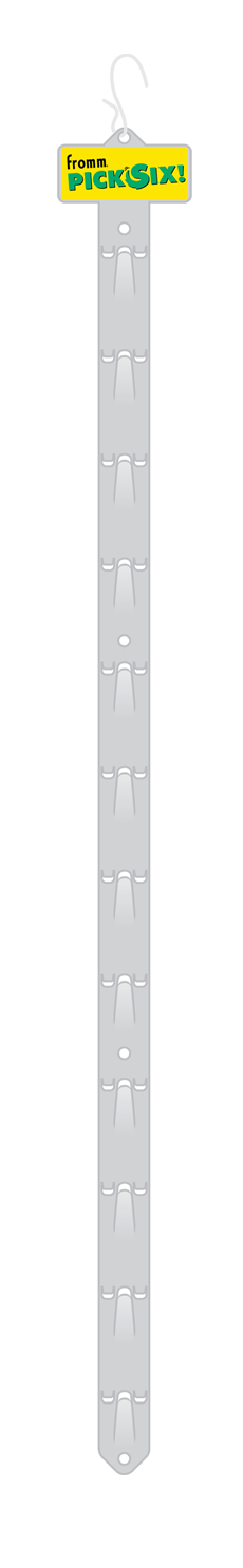 Pick Six | Clip Strip with S-hook