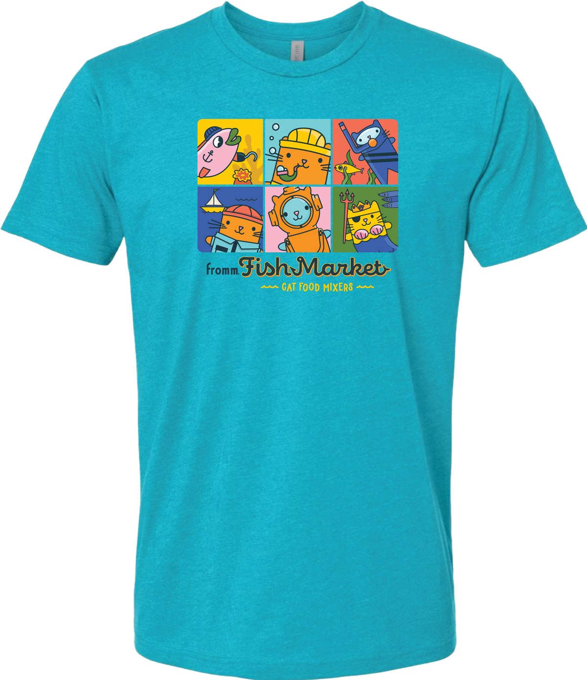 Fish Market Cat Food Mixers Short Sleeve T-Shirt