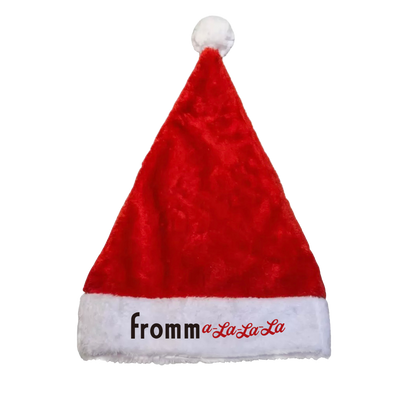 Chef’s Specials Season’s Feastings | "Fromm-a-La-La-La" embroidered Santa Hat