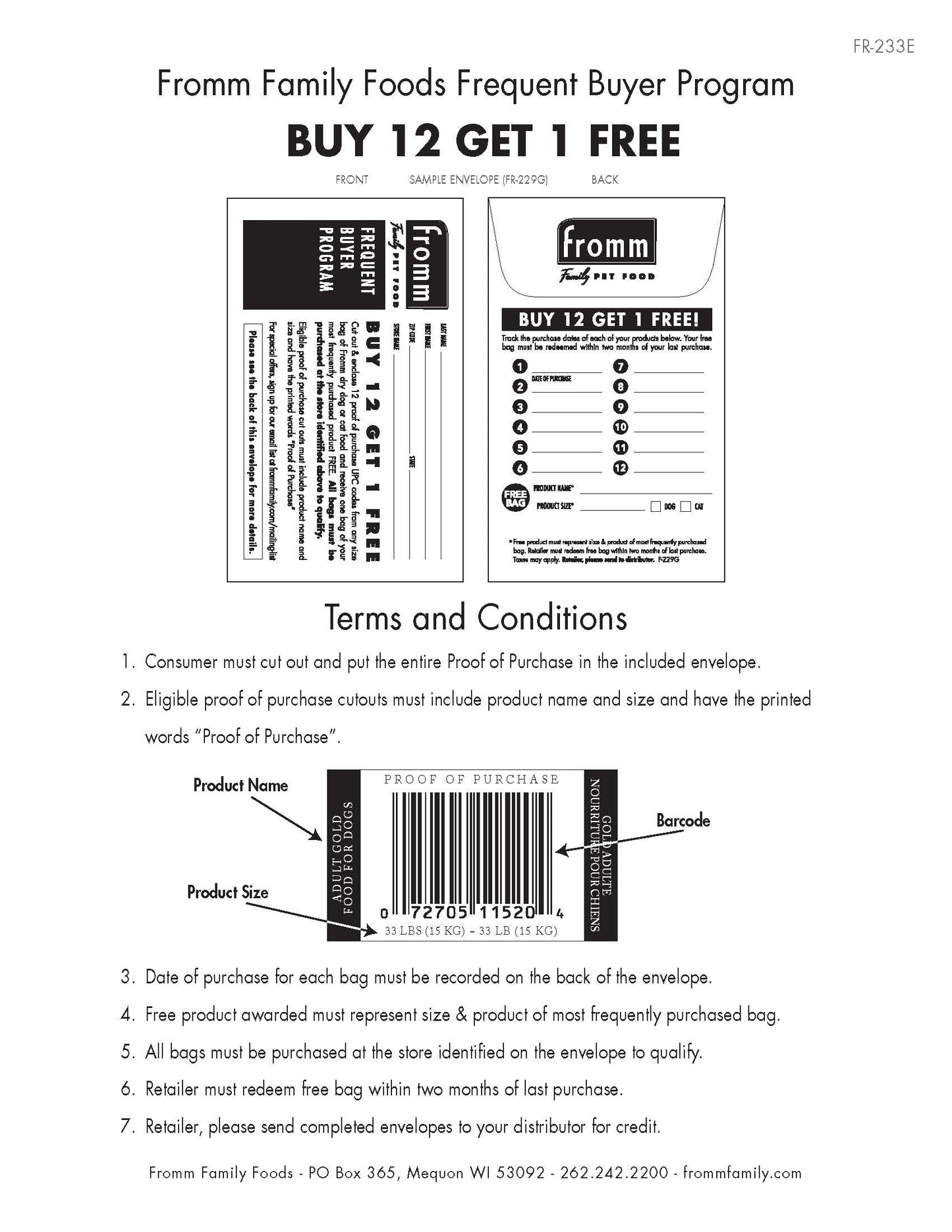 Frequent Buyer Program "How To" with Proof