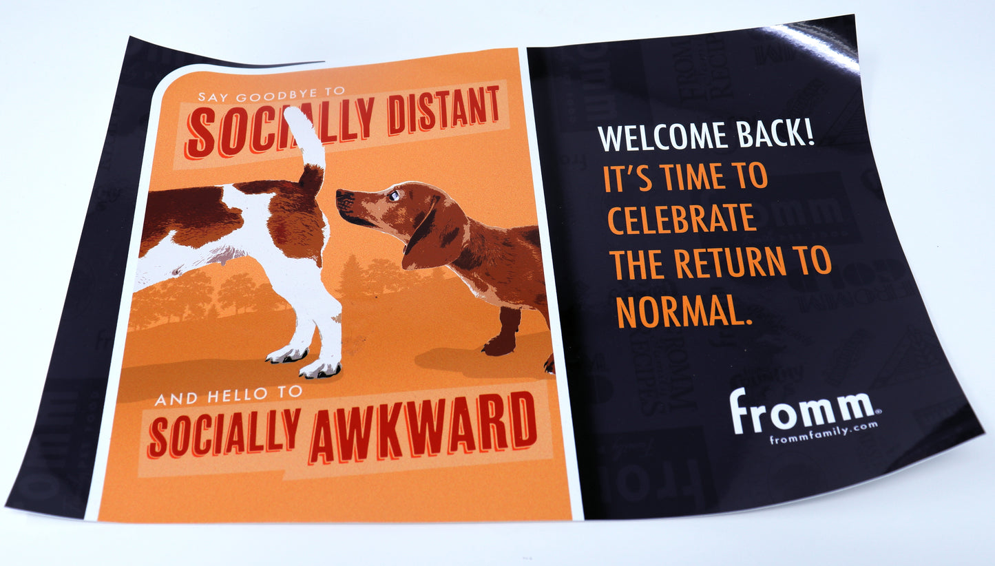 Social Distancing 'Get back out there' Window Cling