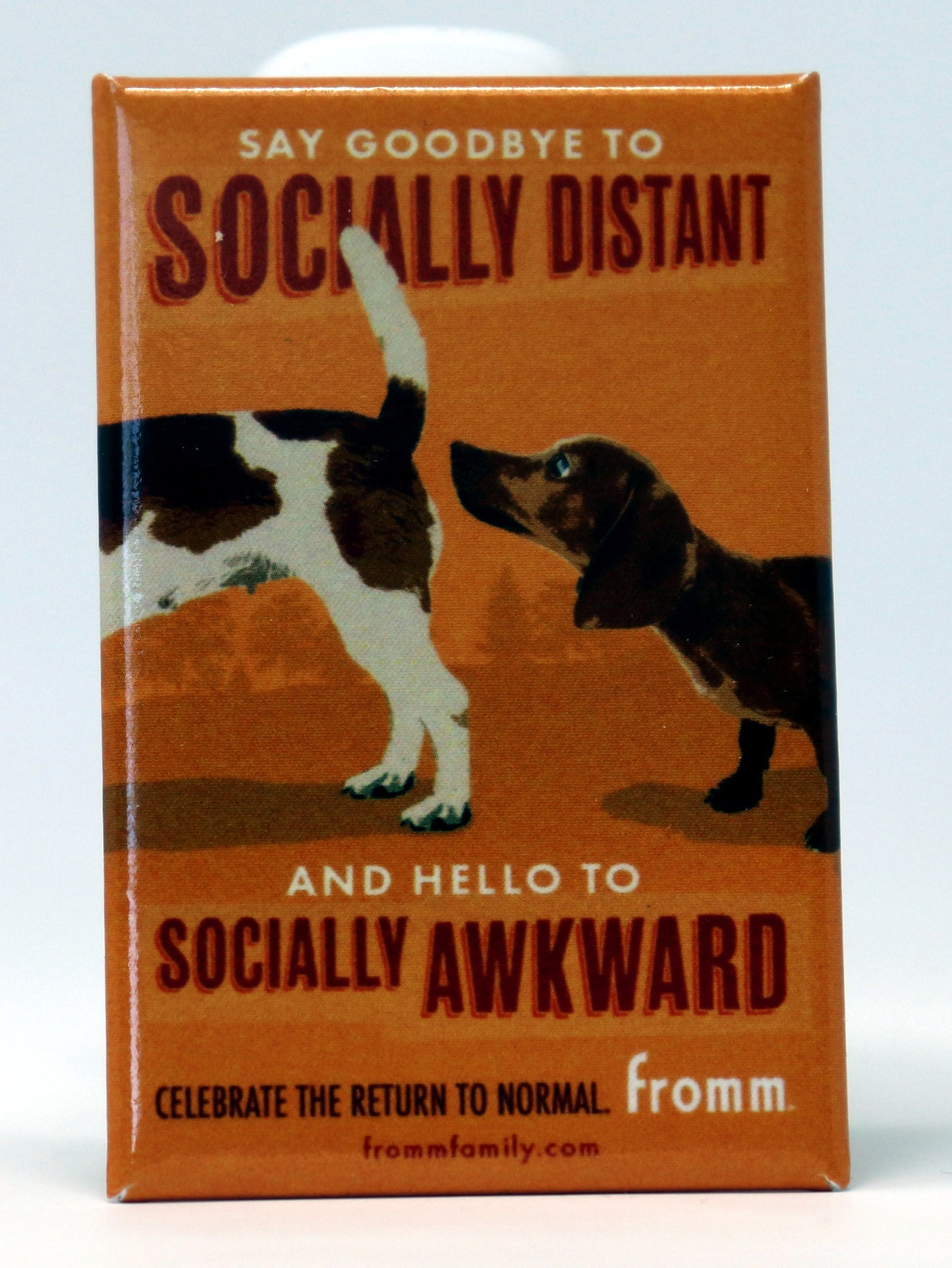 Social Distancing 'Get back out there' Pin