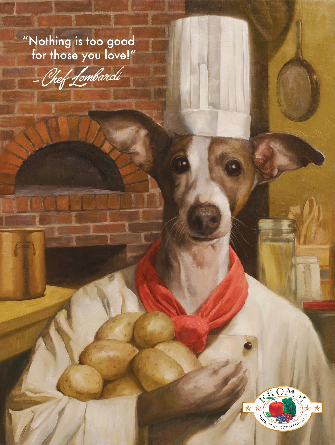 Four-Star Chef Lombardi Art Poster 18x 24in