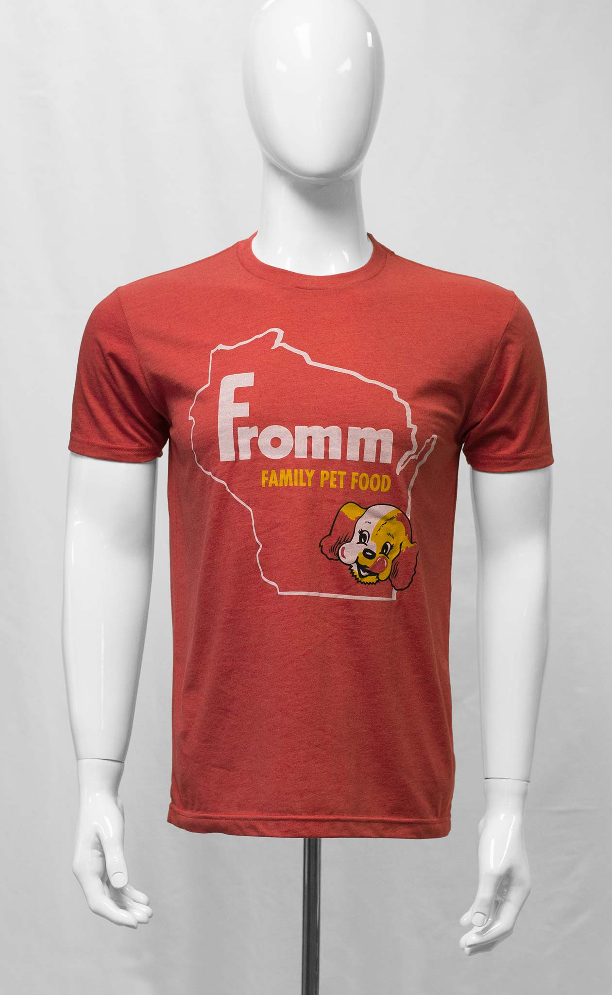 Wisconsin 'Fromm Family Pet Food' with Ernie Short Sleeve Tee (red)