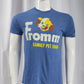Vintage 'Fromm Family Pet Food' with Ernie Short Sleeve Tee (blue)